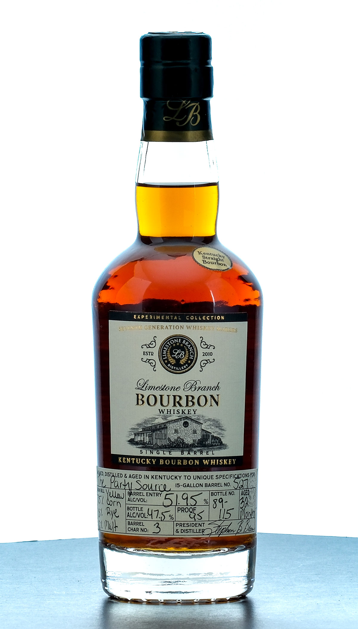 Limestone Branch Party Source 32 Month Single Barrel Bourbon (375ml)