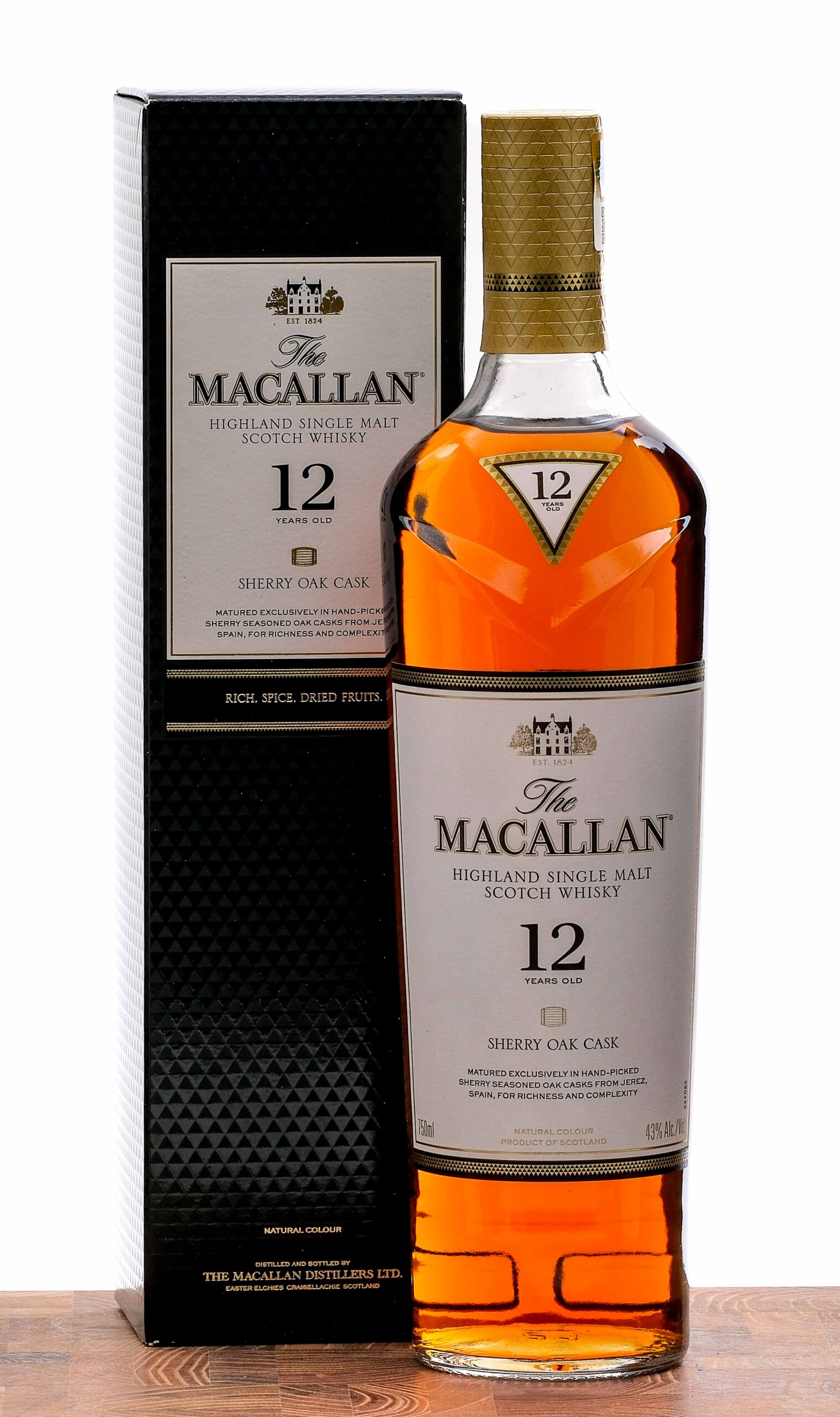 Macallan 12 Year Sherry Cask Highland Single Malt Scotch