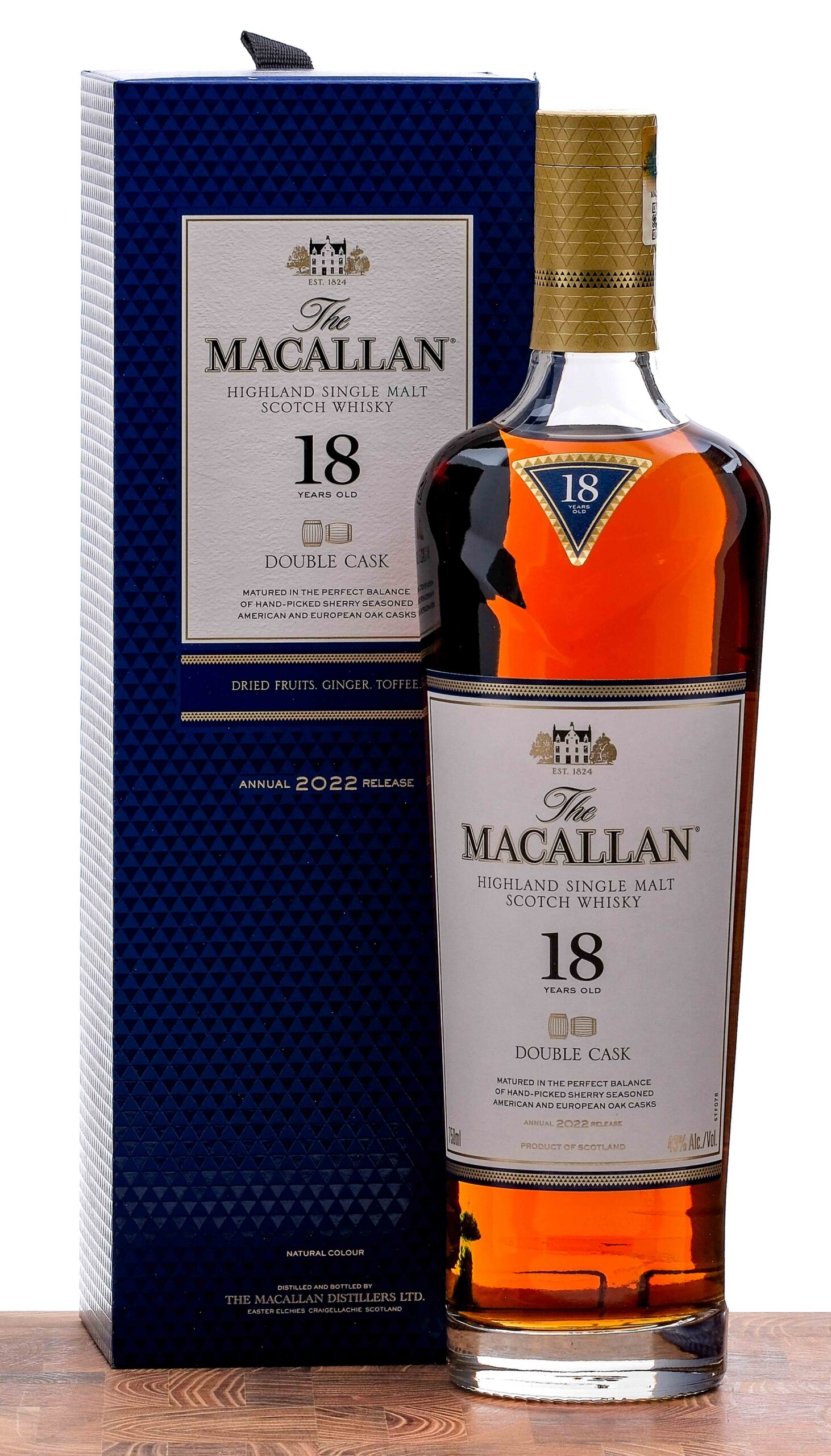 Macallan 18 Year Double Cask Highland Single Malt Scotch 2022