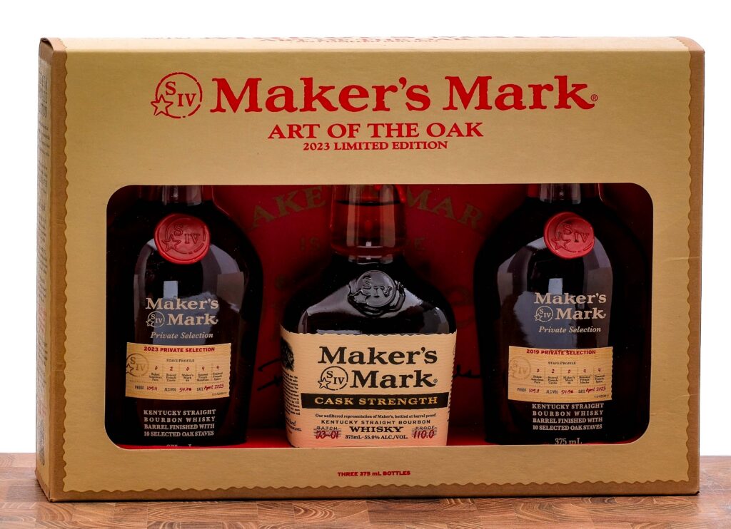 Maker's Mark "Art of the Oak" 2023 Limited Edition Bourbon Gift Set (3 Bottles)