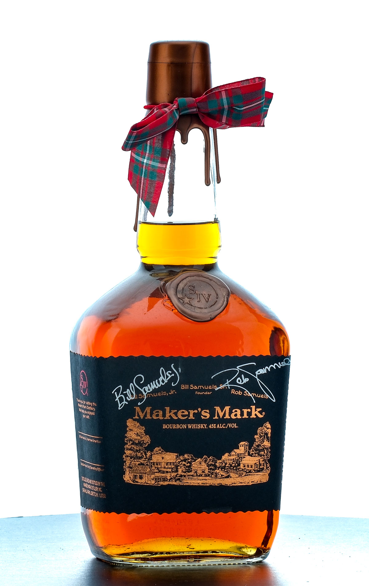 Maker's Mark Bourbon Distillery Exclusive Visitor Holiday Bottle 1L