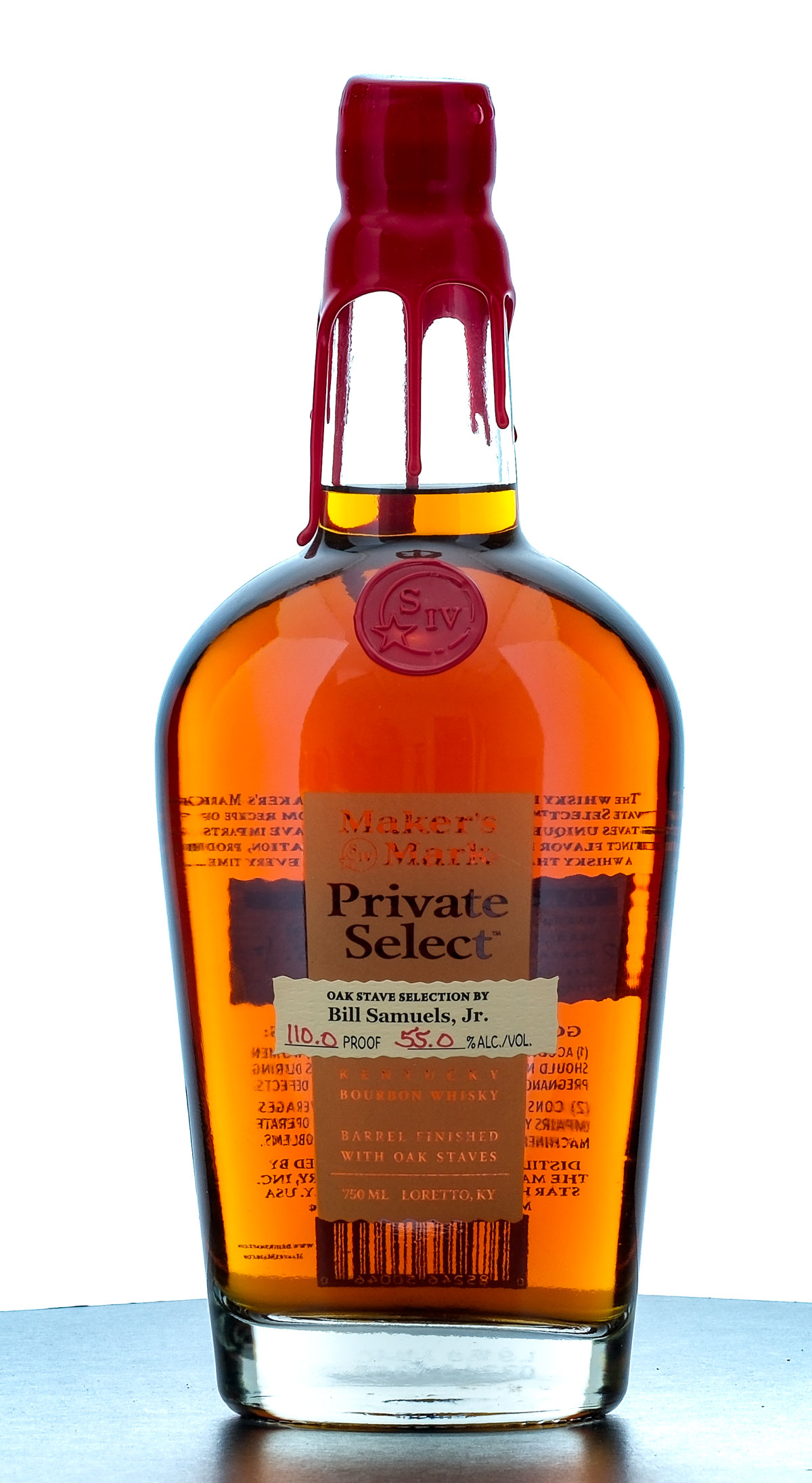Maker's Mark Private Select Barrel Finished Oak Stave Selection by Bill Samuels, Jr. Bourbon