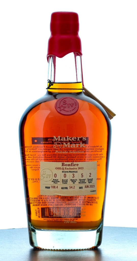 Maker's Mark Private Selection Bonfire OHLQ Exclusive 2023 Straight Bourbon