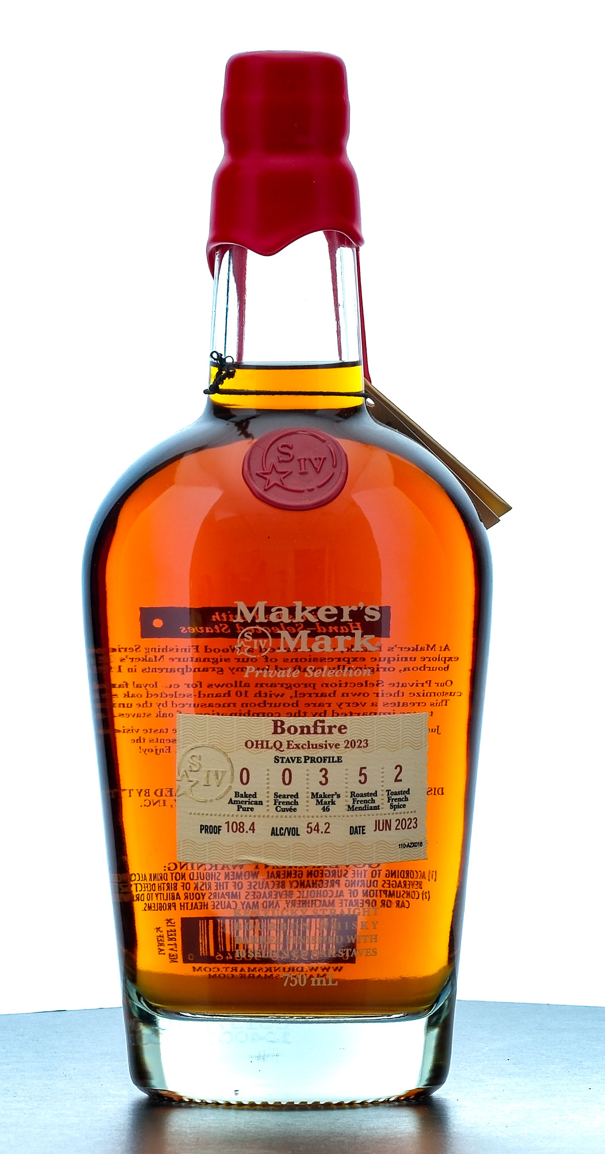 Maker's Mark Private Selection Bonfire OHLQ Exclusive 2023 Straight Bourbon