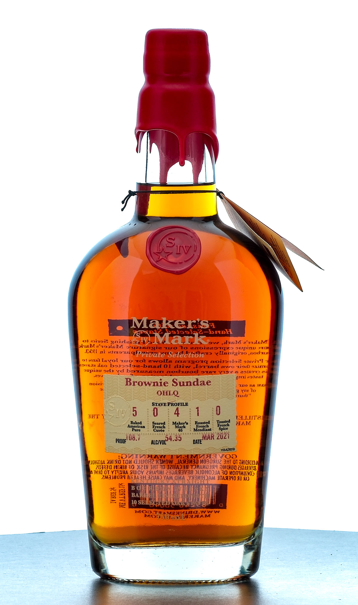 Maker's Mark Private Selection Brownie Sundae OHLQ Straight Bourbon 2021
