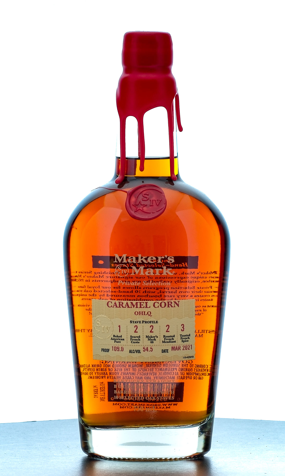 Maker's Mark Private Selection Caramel Corn OHLQ Straight Bourbon 2021