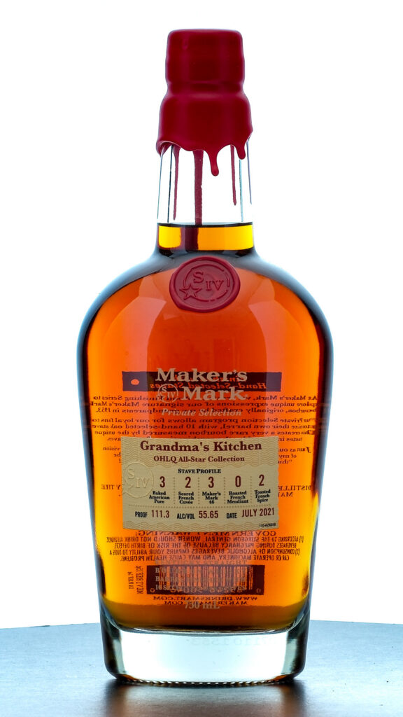 Maker's Mark Private Selection Grandma's Kitchen OHLQ All-Star Collection Straight Bourbon (2021)
