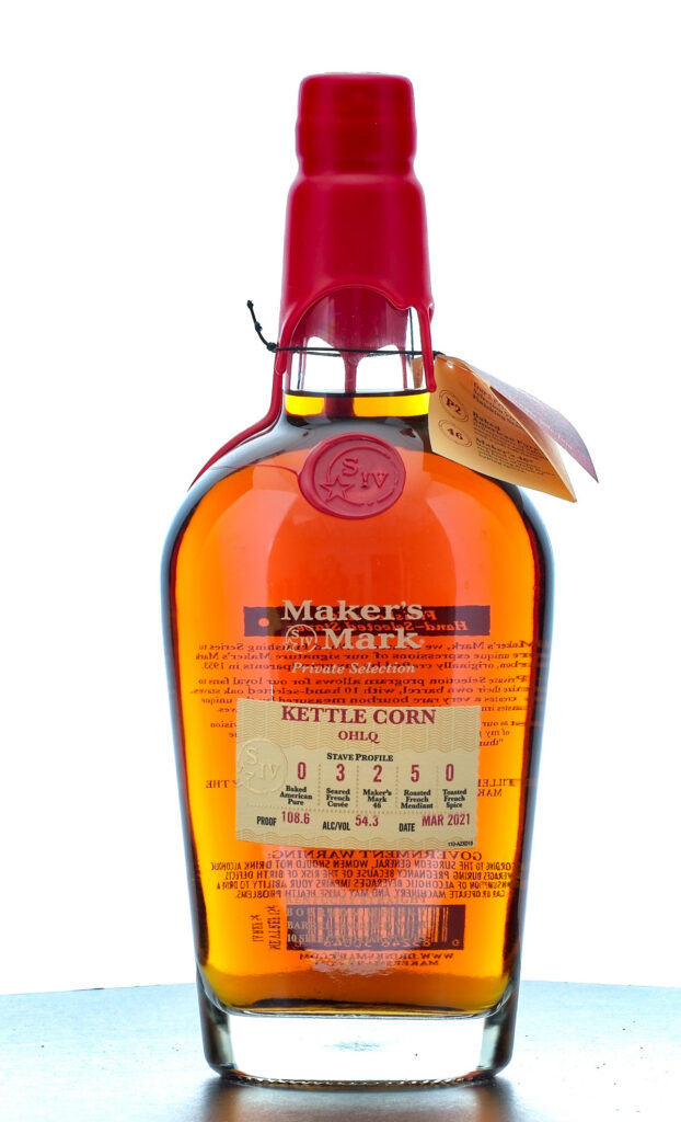 Maker's Mark Private Selection Kettle Corn OHLQ Straight Bourbon 2021