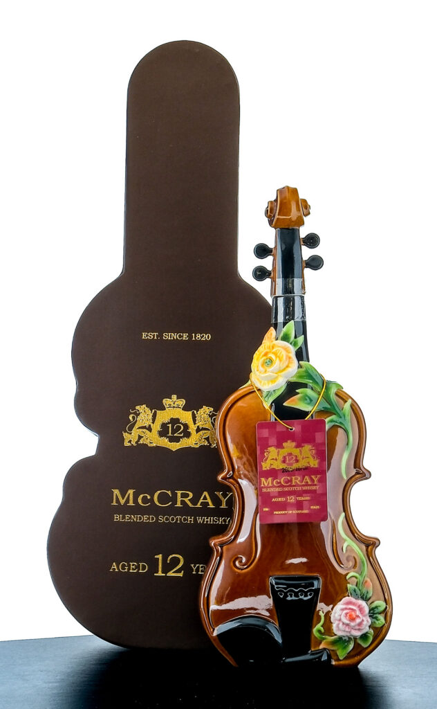 McCray 12 Year Blended Scotch Whisky Violin Decanter 1L