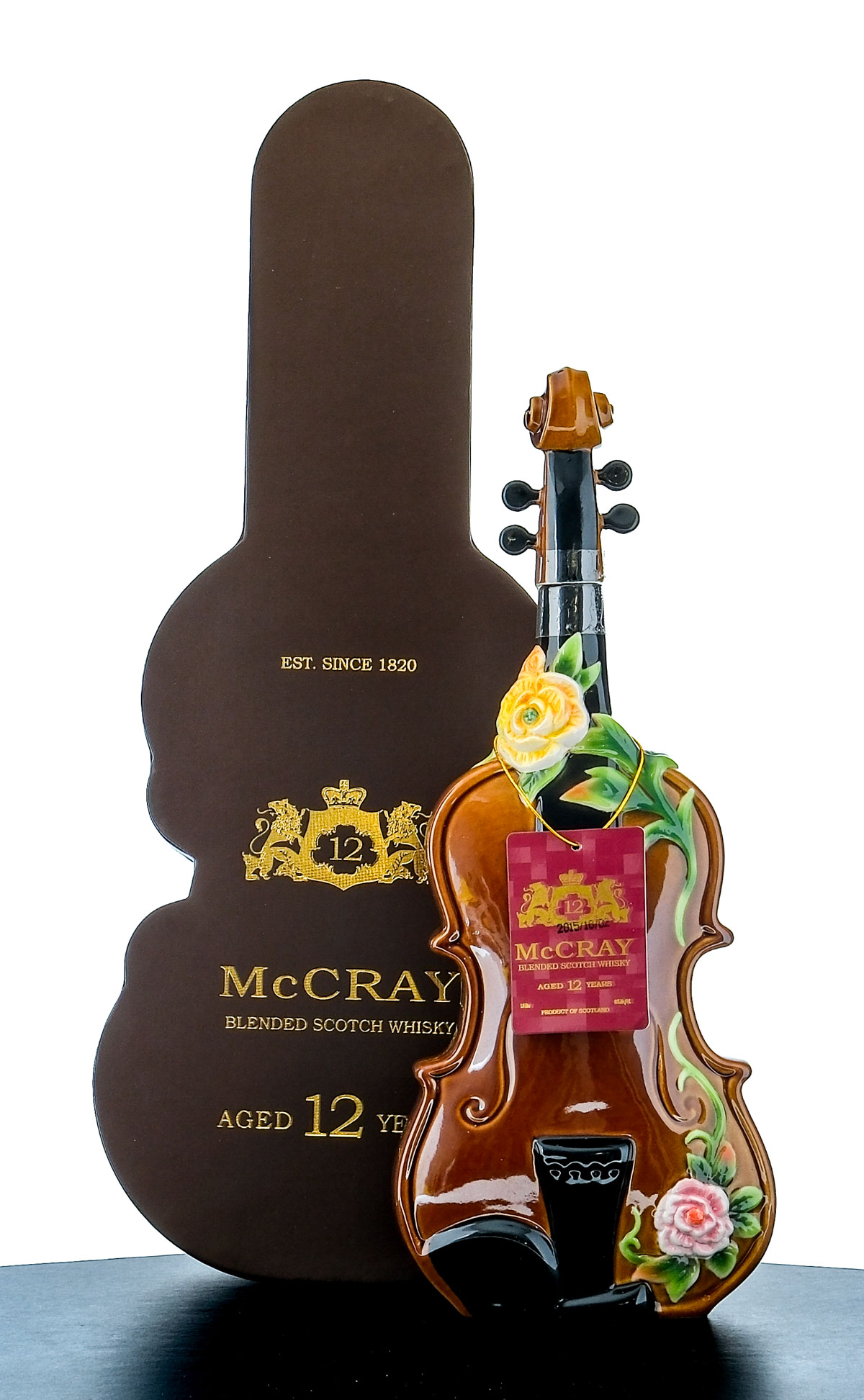 McCray 12 Year Blended Scotch Whisky Violin Decanter 1L