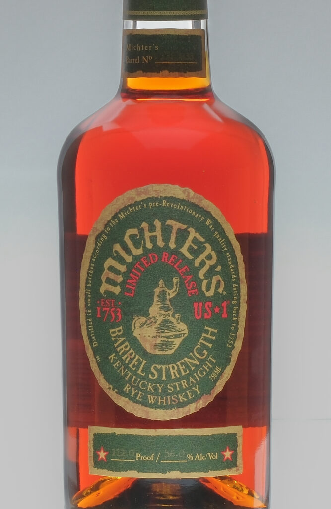 Michter's Barrel Strength Rye Whiskey 2022