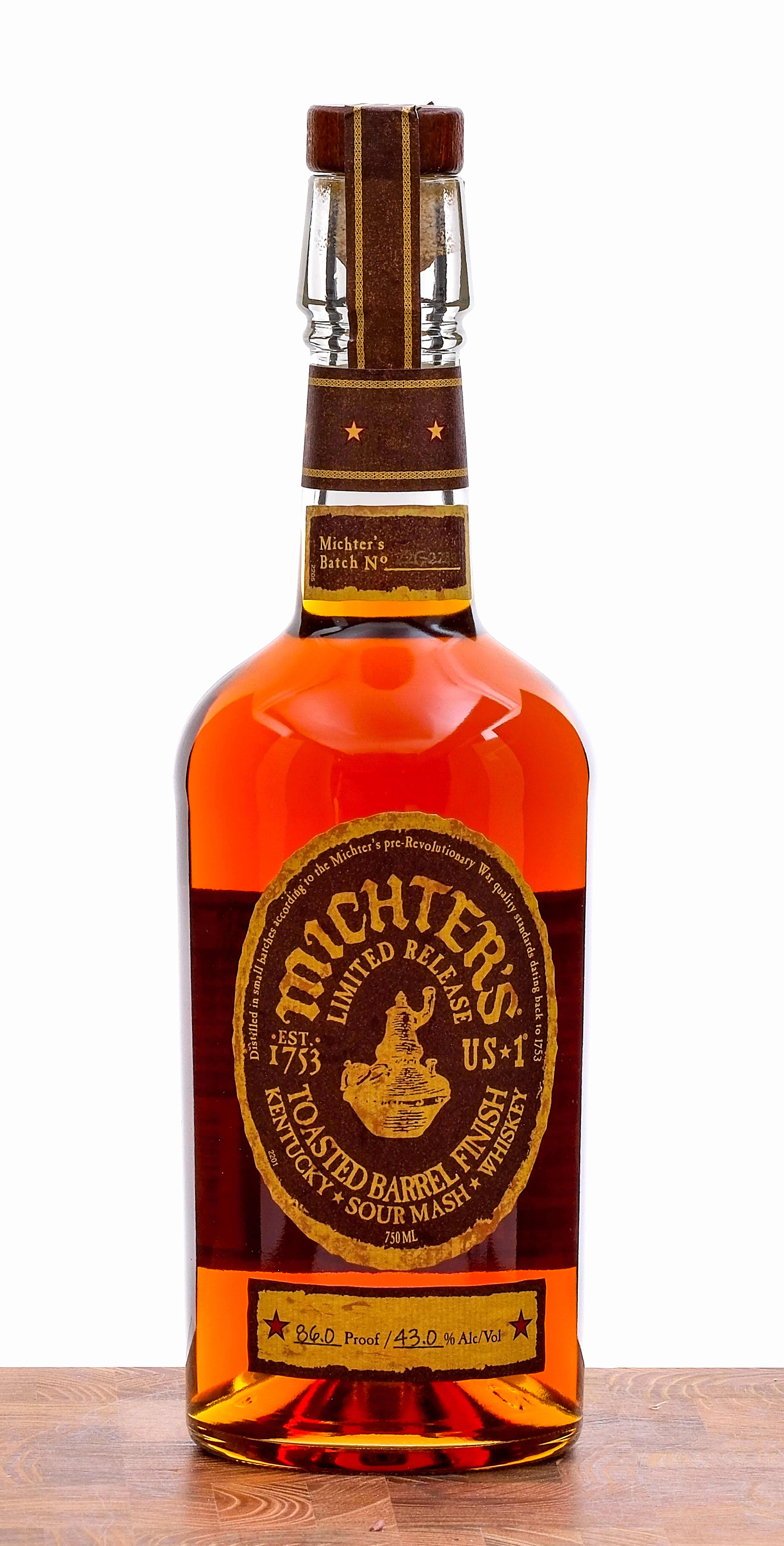 Michter's Toasted Barrel Finish KY Sour Mash Whiskey 2022