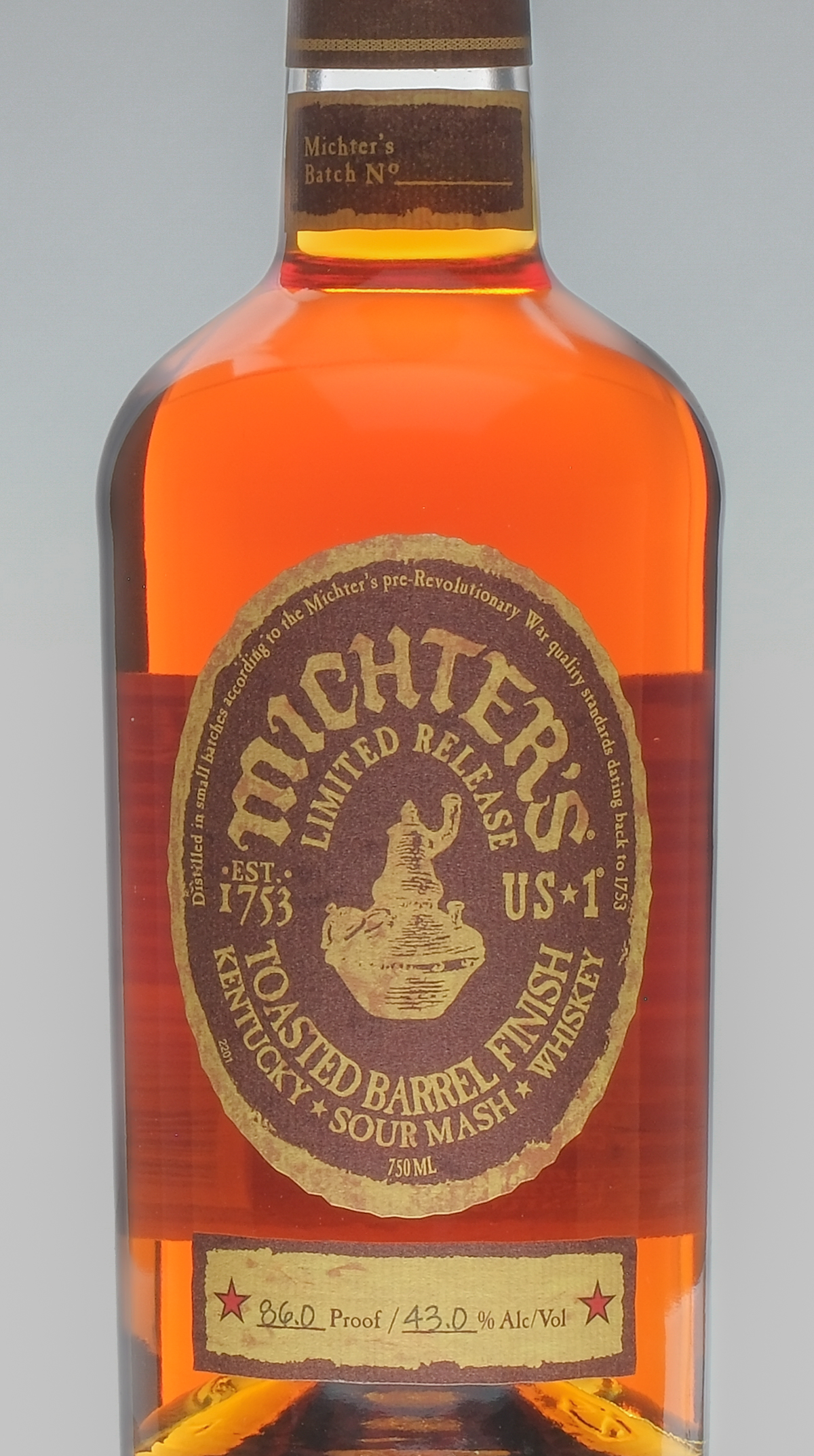Michter's Toasted Barrel Sour Mash Whiskey 2022