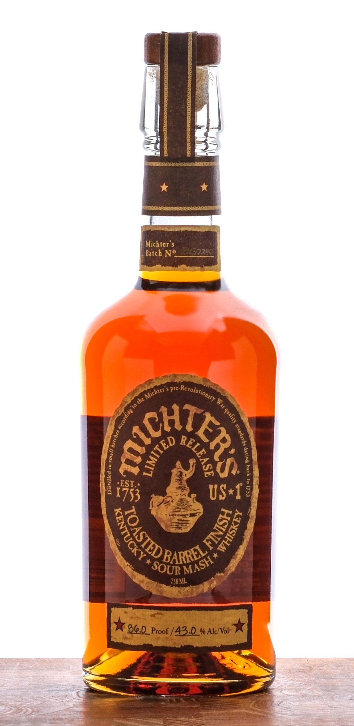 Michter's Toasted Barrel Sour Mash Whiskey US1 2022