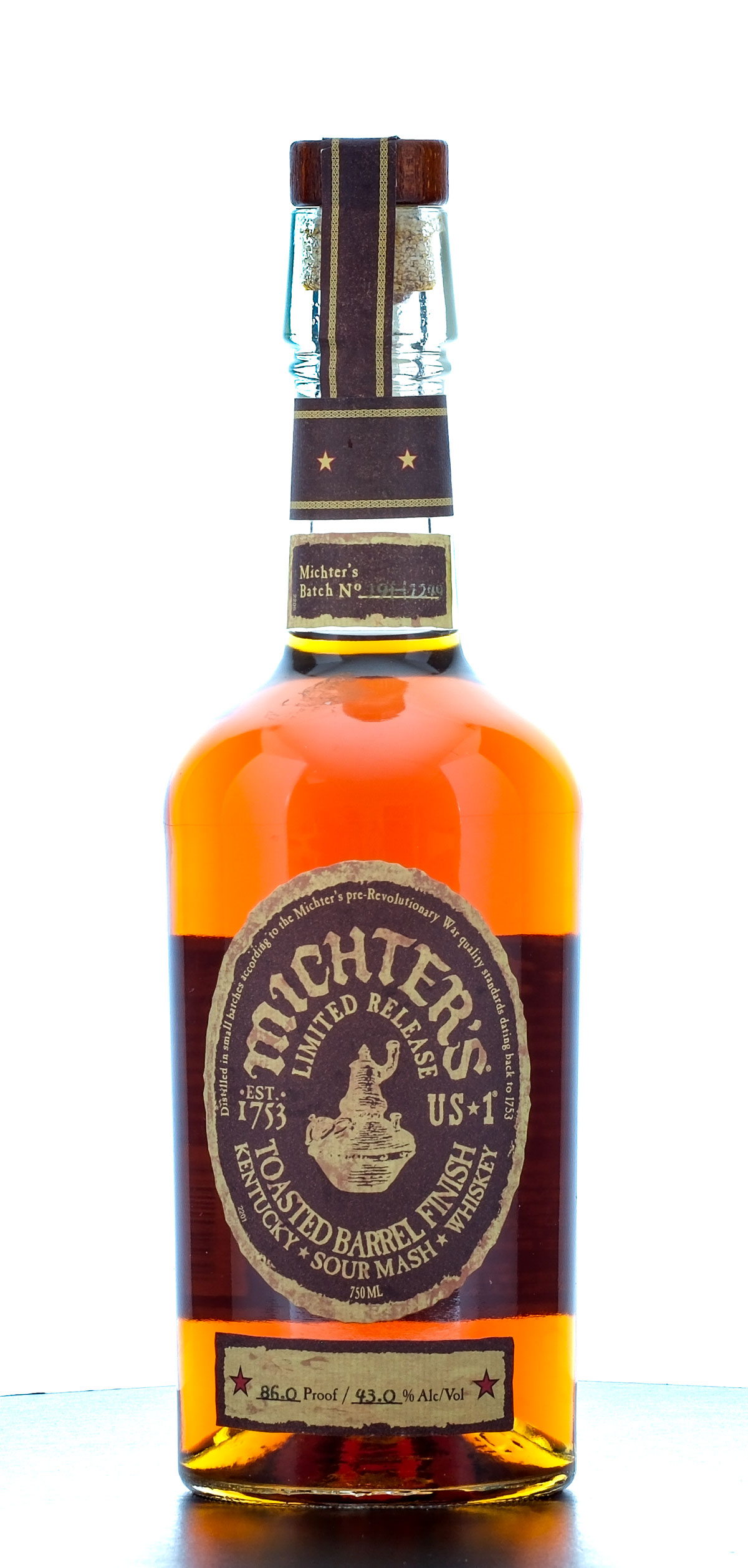 Michter's US-1 Limited Release Toasted Barrel Sour Mash Whiskey (2019)