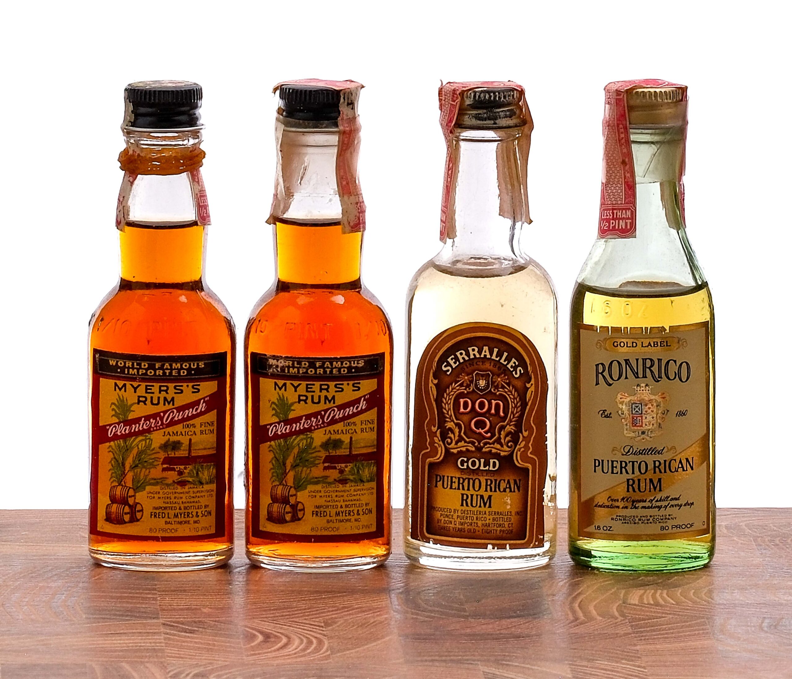 Mini Group, Rum Nippers  (4 Bottles)