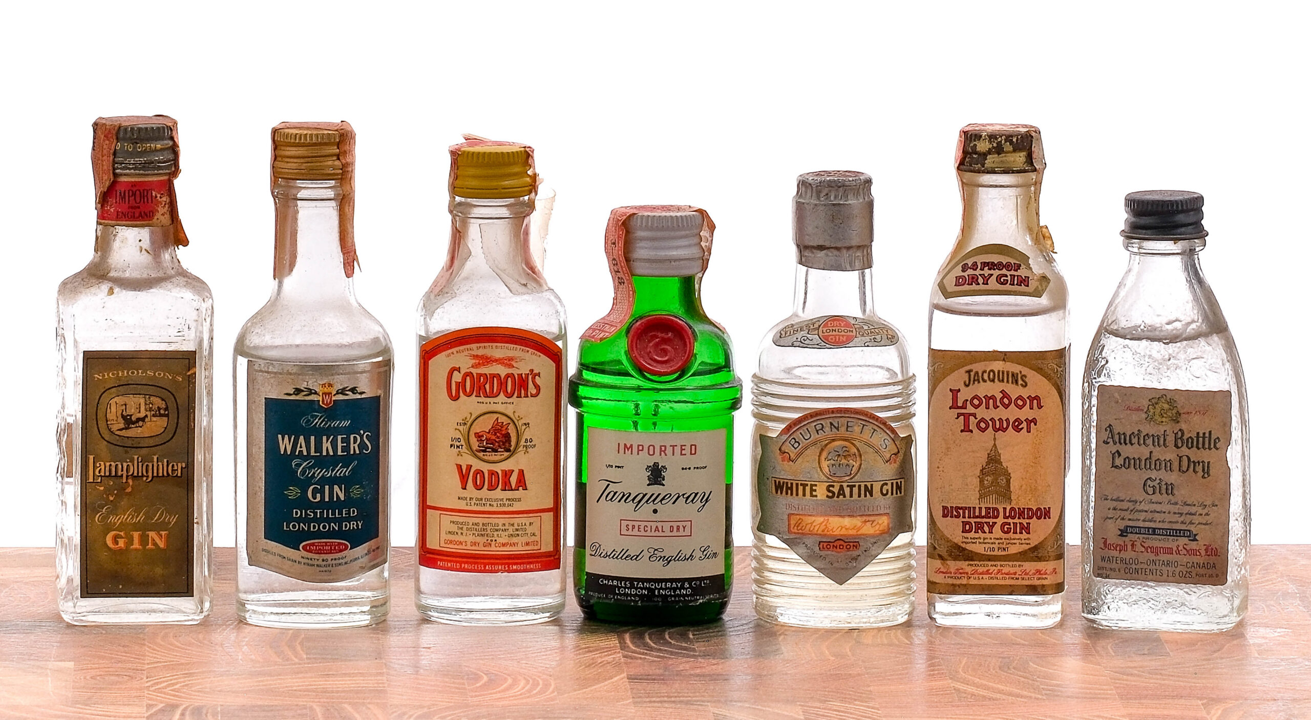 Mini Group Vodka and Gin Nippers (5 Bottles)