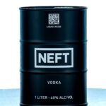 Neft Vodka Black Oil Drum 1L