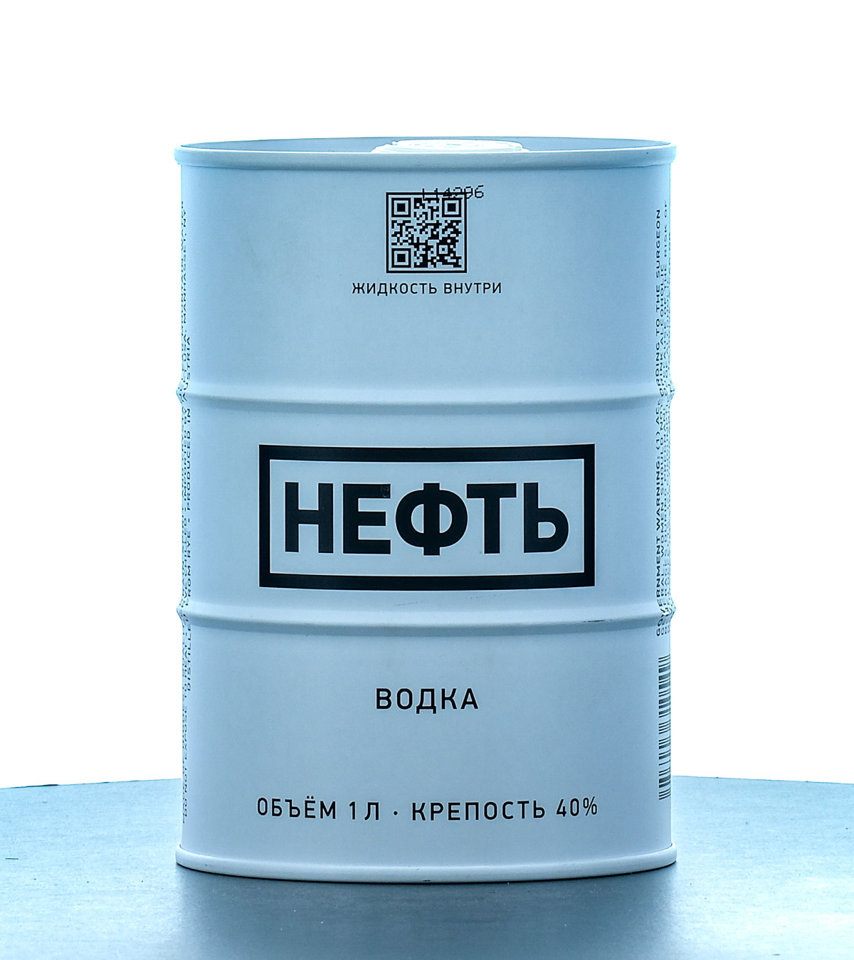 Neft Vodka White Oil Drum 1L