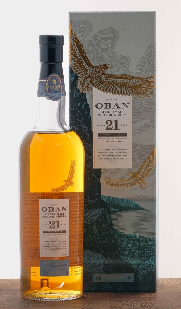 Oban Natural Cask Strength Single Malt Scotch Aged 21 Years