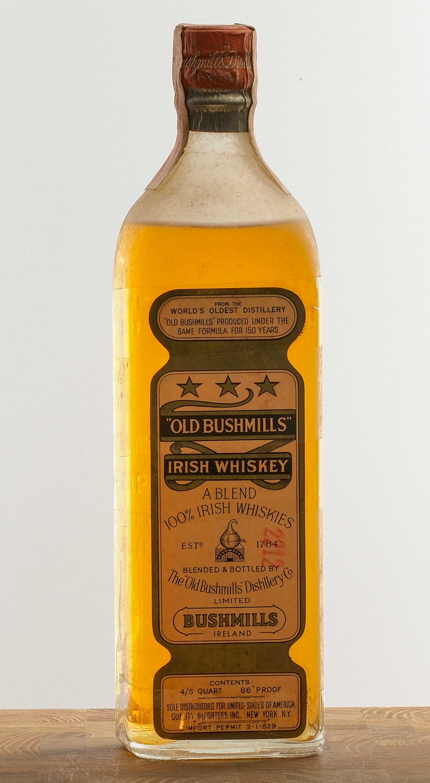 Old Bushmills Irish Whiskey Blend