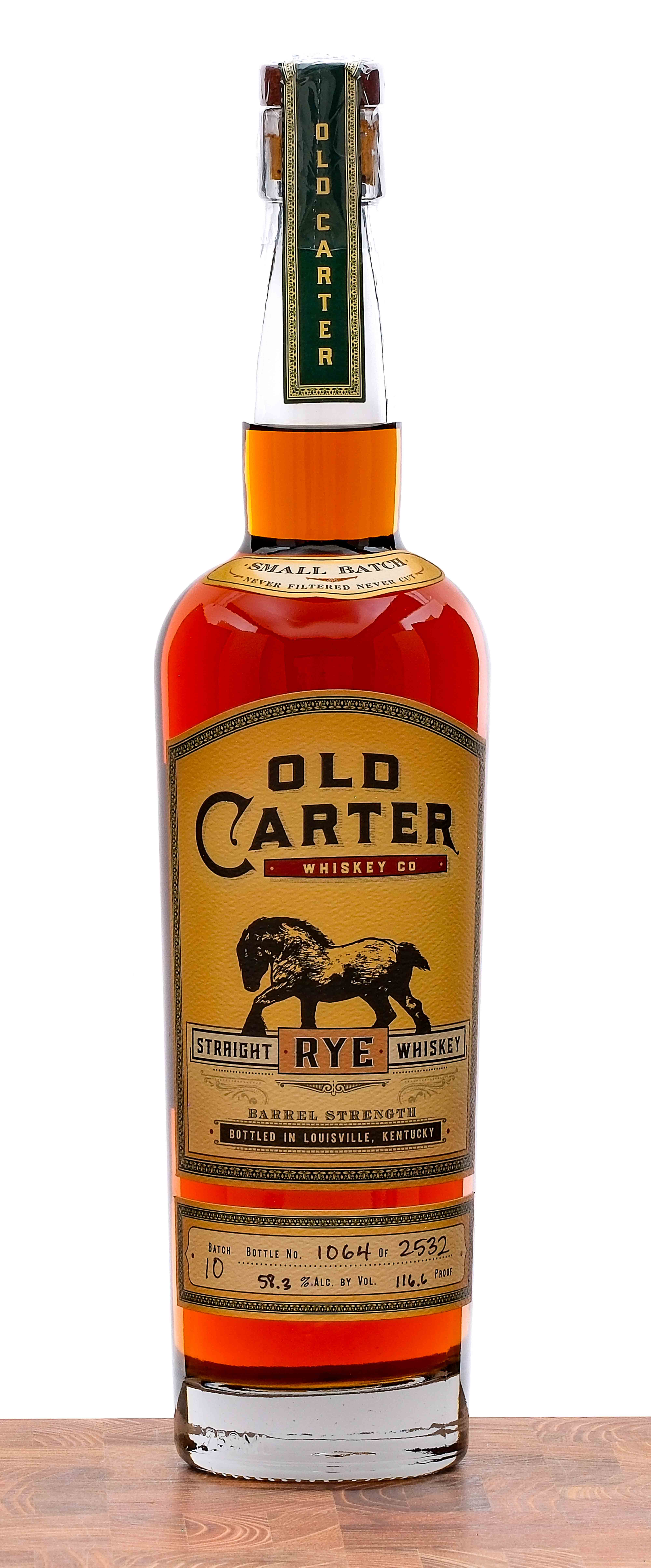Old Carter Small Batch Barrel Strength Straight Rye