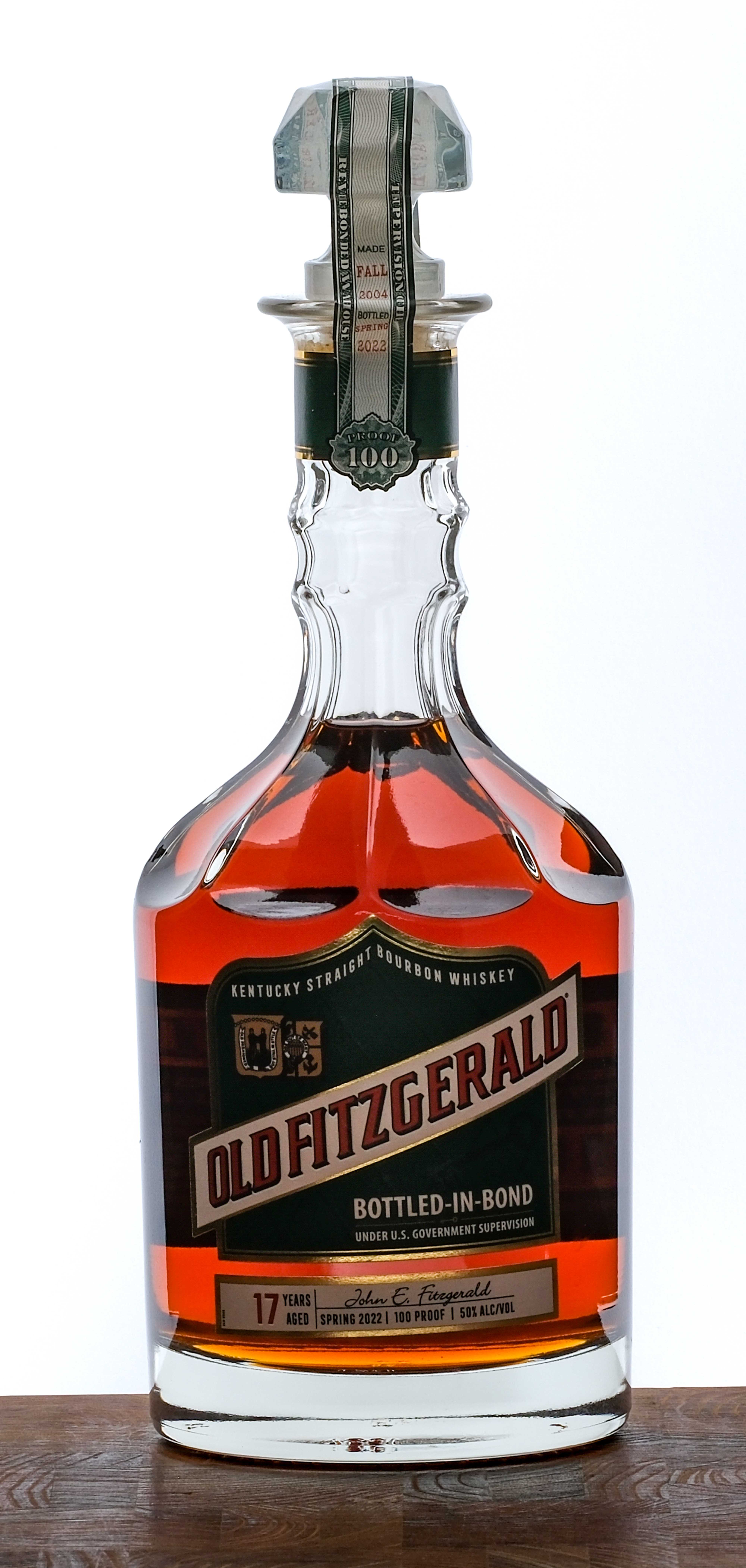 Old Fitzgerald 17 Year Old Bottled in Bond Straight Bourbon Whiskey 2022
