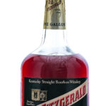 Old Fitzgerald Bourbon 1 Gallon Vintage Bottle and Cradle 1960 (photo 3)