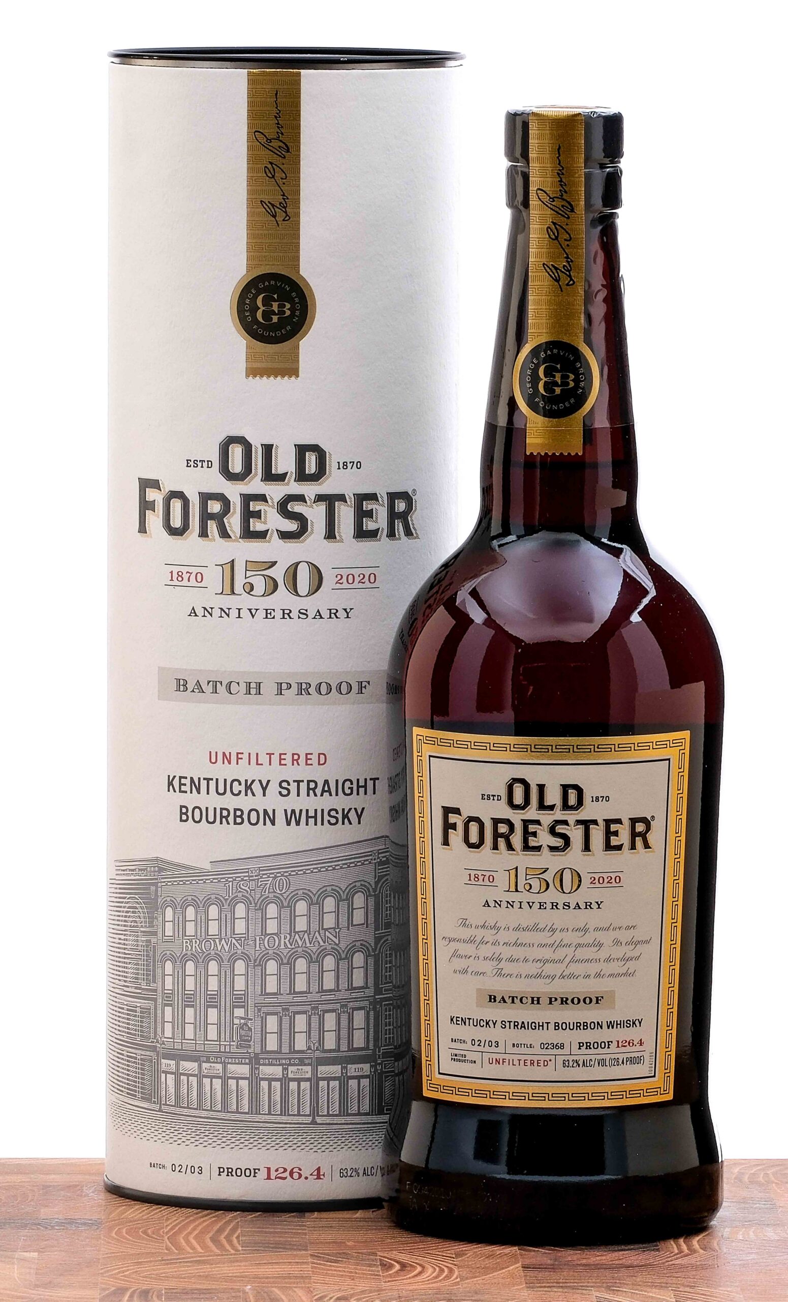 Old Forester 150th Anniversary Batch Proof KY Straight Bourbon 2020