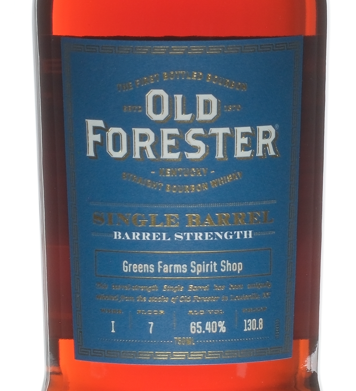 Old Forester Single Barrel Bbl Strgh 130.8 2023