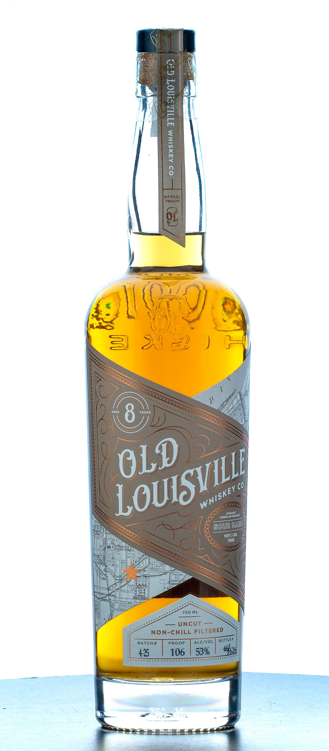 Old Louisville 8 Year Sour Mash Barrel Proof Straight Whiskey
