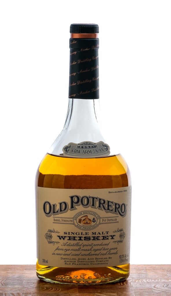 Old Potrero Barrel Strength Pot Distilled Single Malt Whiskey 2001