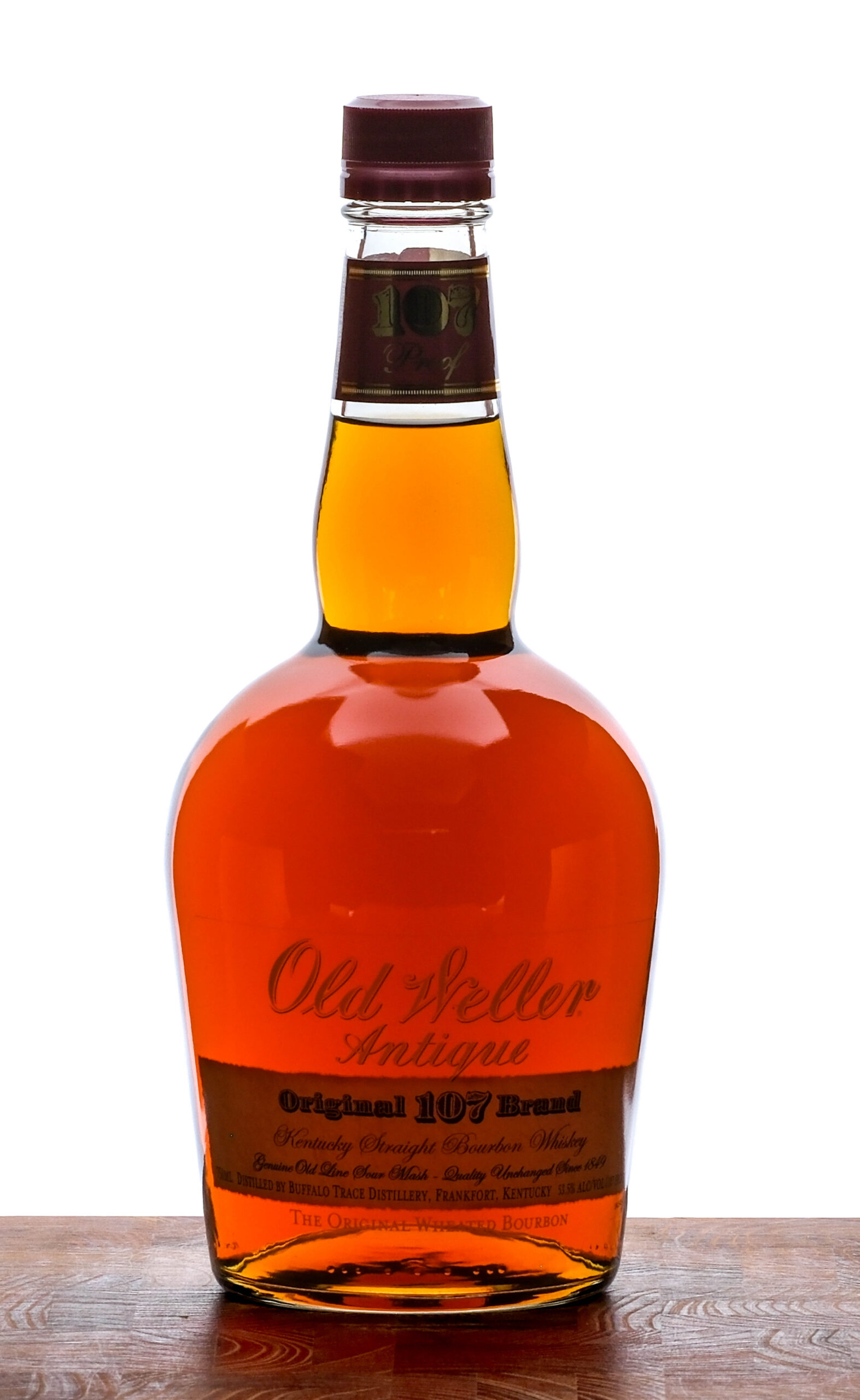 Old Weller Antique 107 Squat Bottle