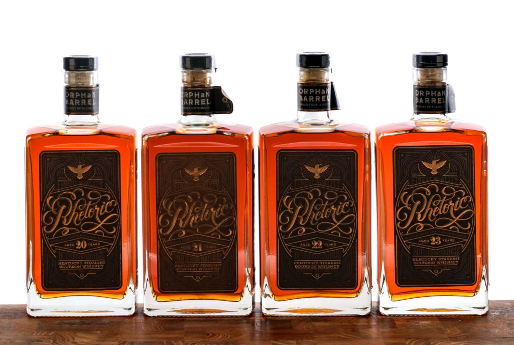 Orphan Barrel Rhetoric Straight Bourbon Vertical Group (4 Bottles) 2018