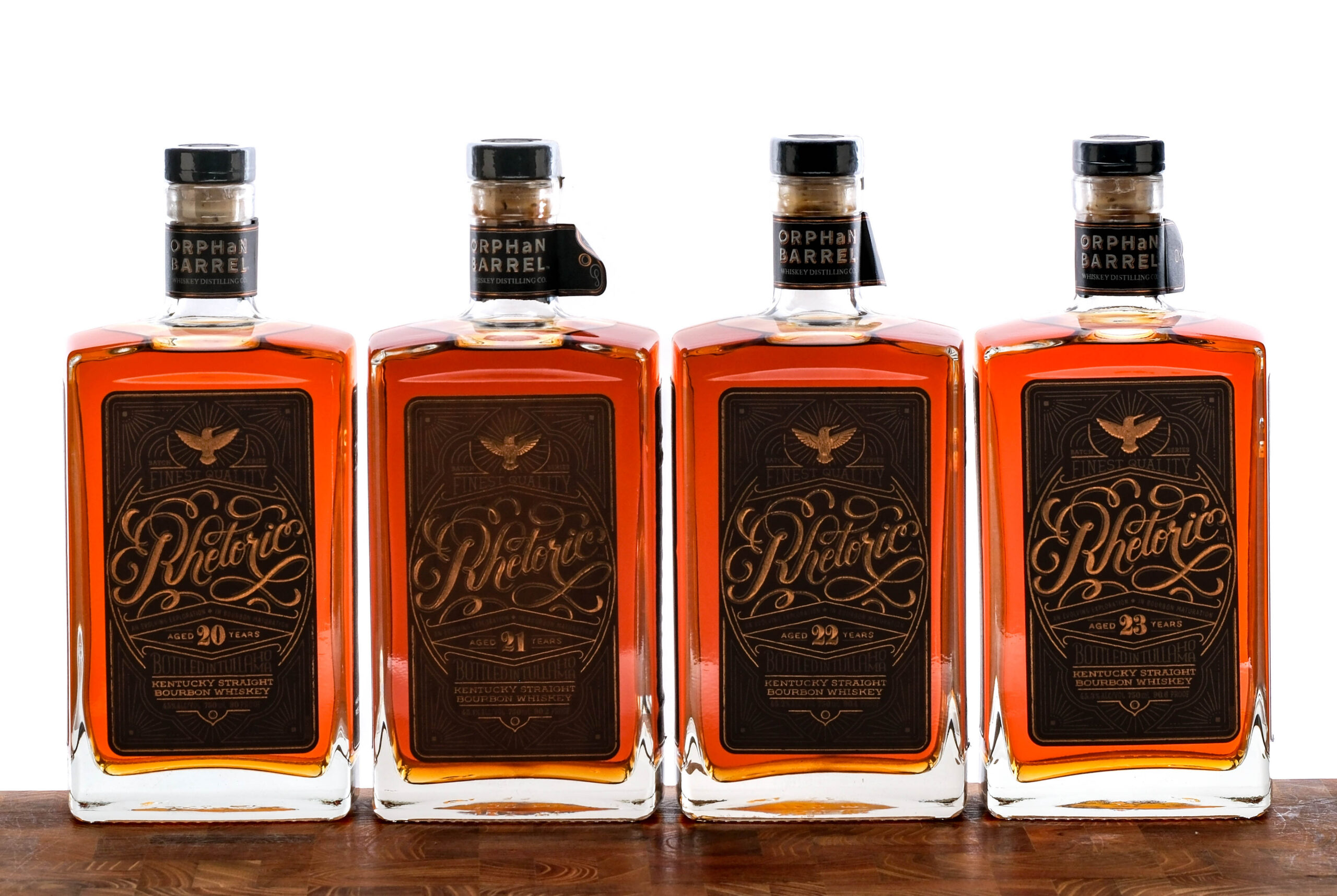 Orphan Barrel Rhetoric Straight Bourbon Vertical Group (4 Bottles) 2018