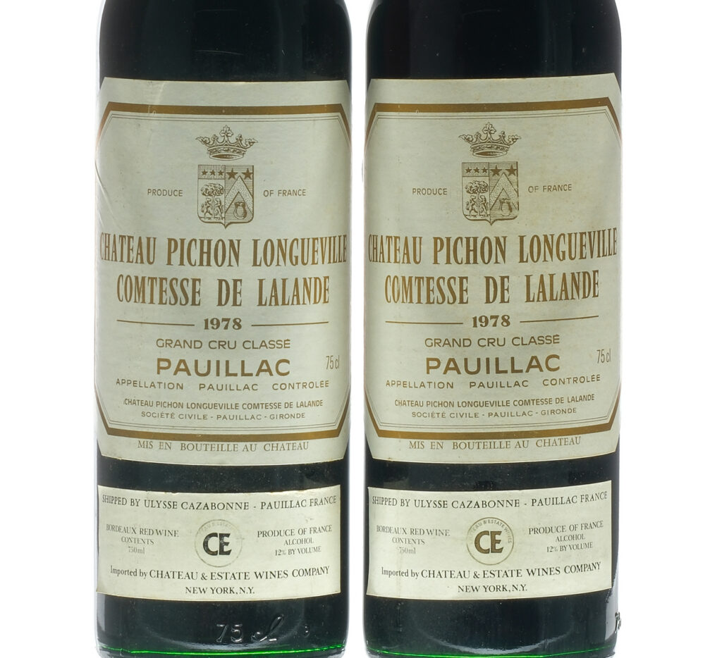 Pichon Longueville Comtesse Lalande 1978