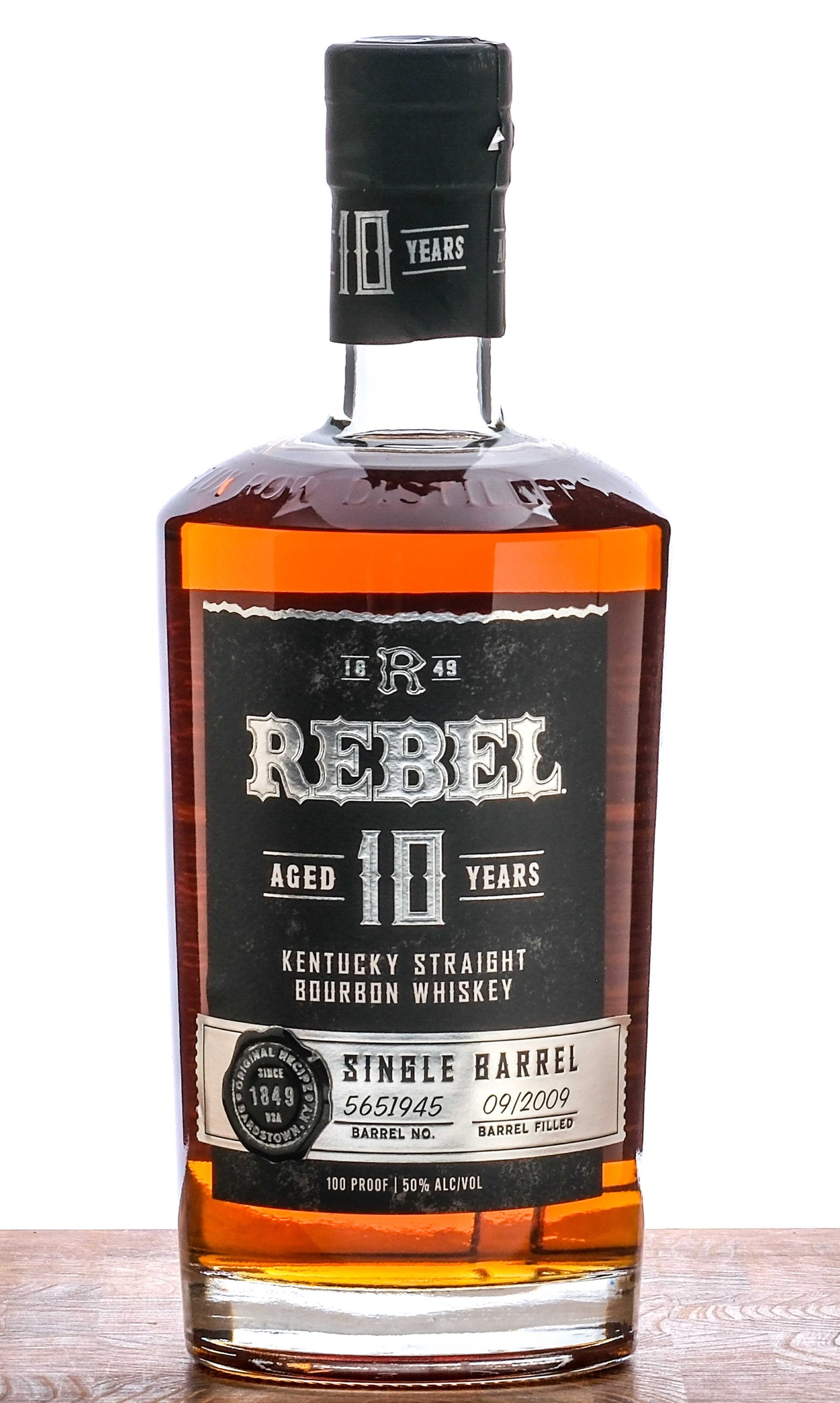 Rebel Single Barrel 10 Year Bourbon