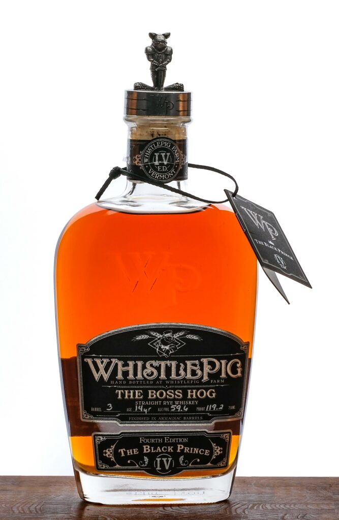 Recalled Topper WhistlePig Boss Hog IV Black Prince Rye Fourth Edition