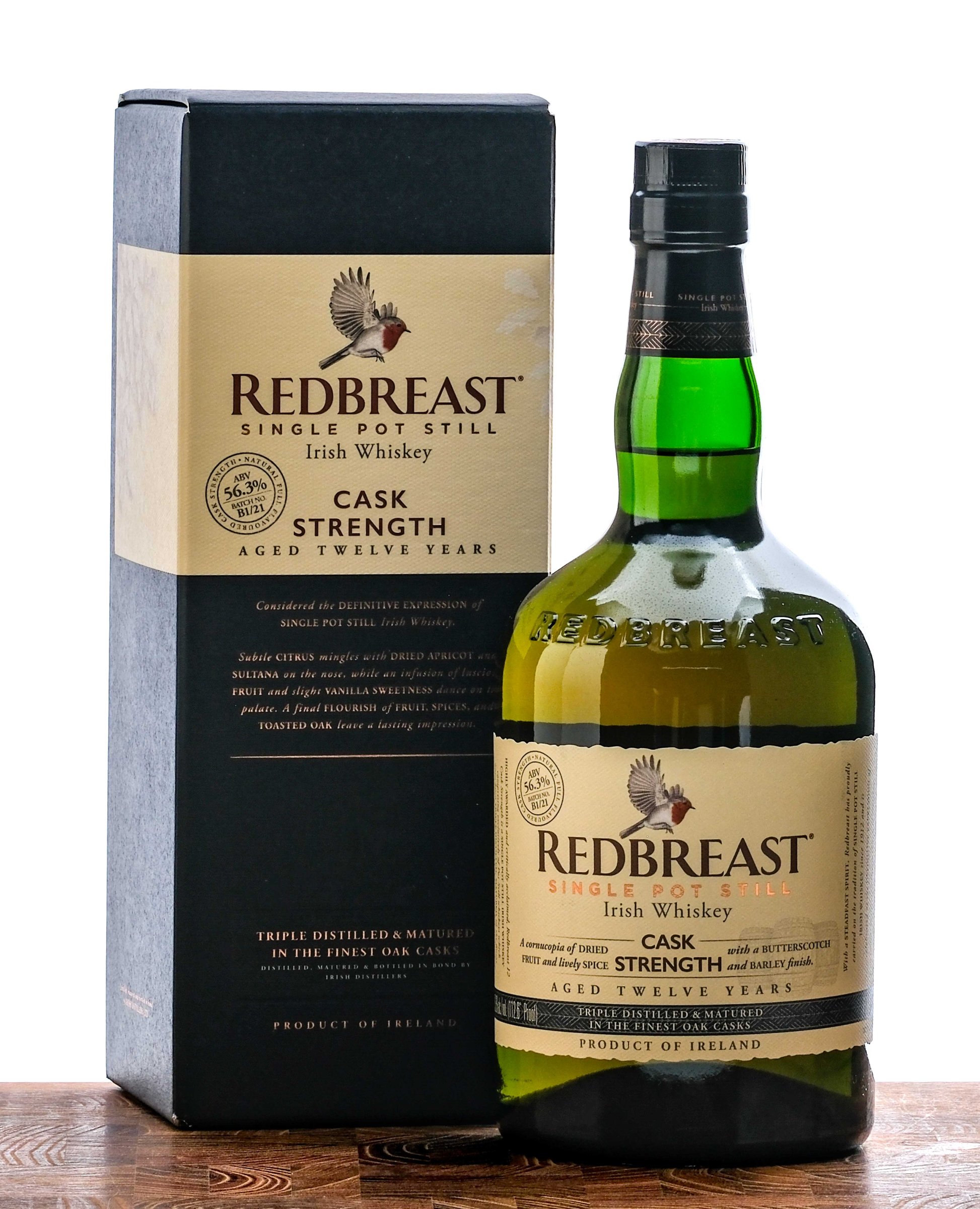 Redbreast 12 Year Cask Strength Single Pot Still Irish Whiskey 2021