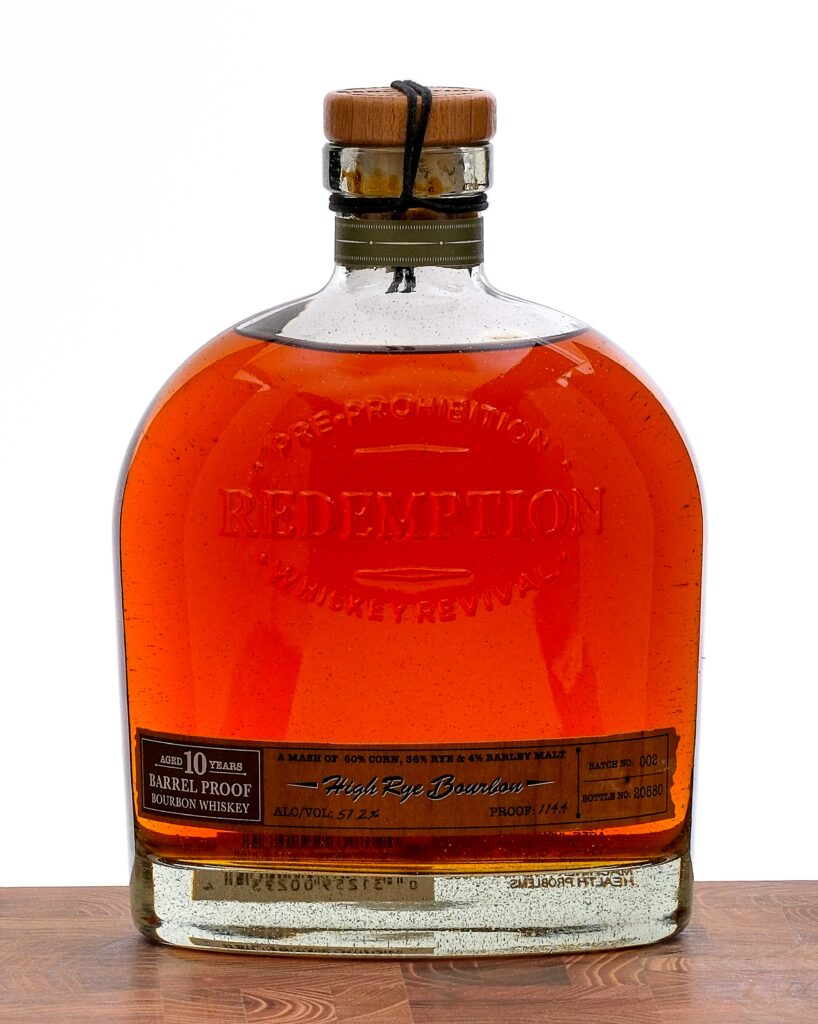 Redemption 10 Year Barrel Proof High Rye Bourbon
