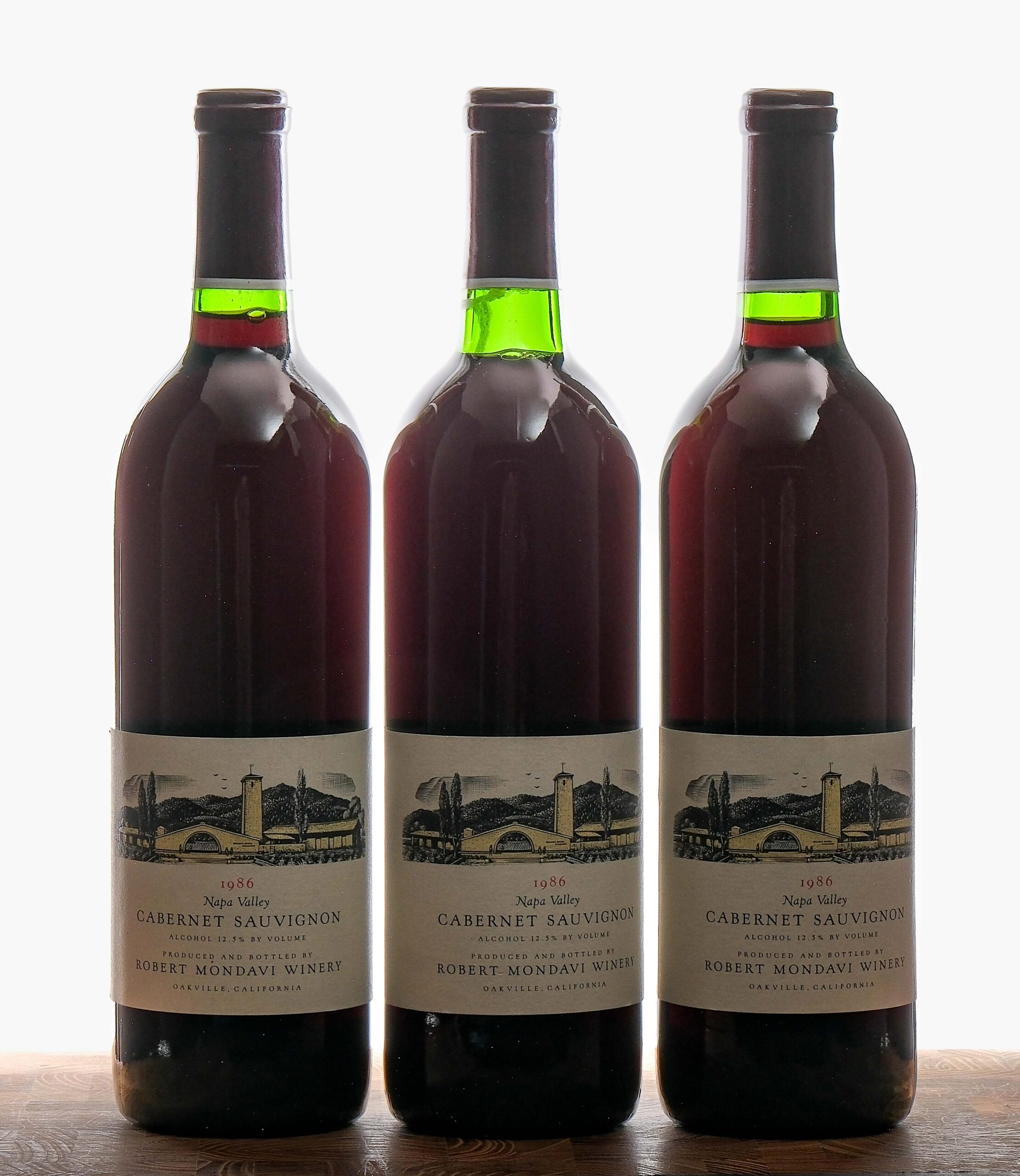 Robert Mondavi Cabernet Sauvignon 1986 Group (3)