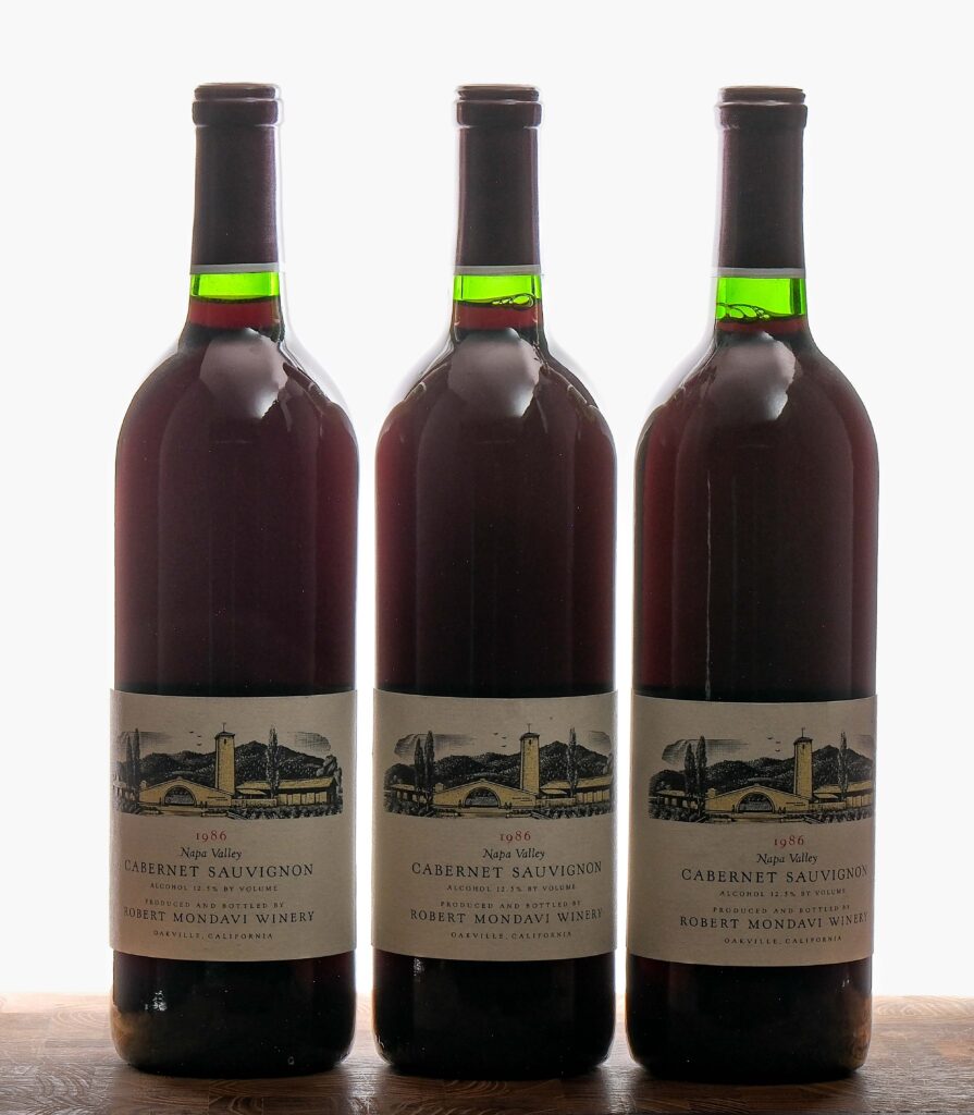 Robert Mondavi Cabernet Sauvignon 1986 Group (3)