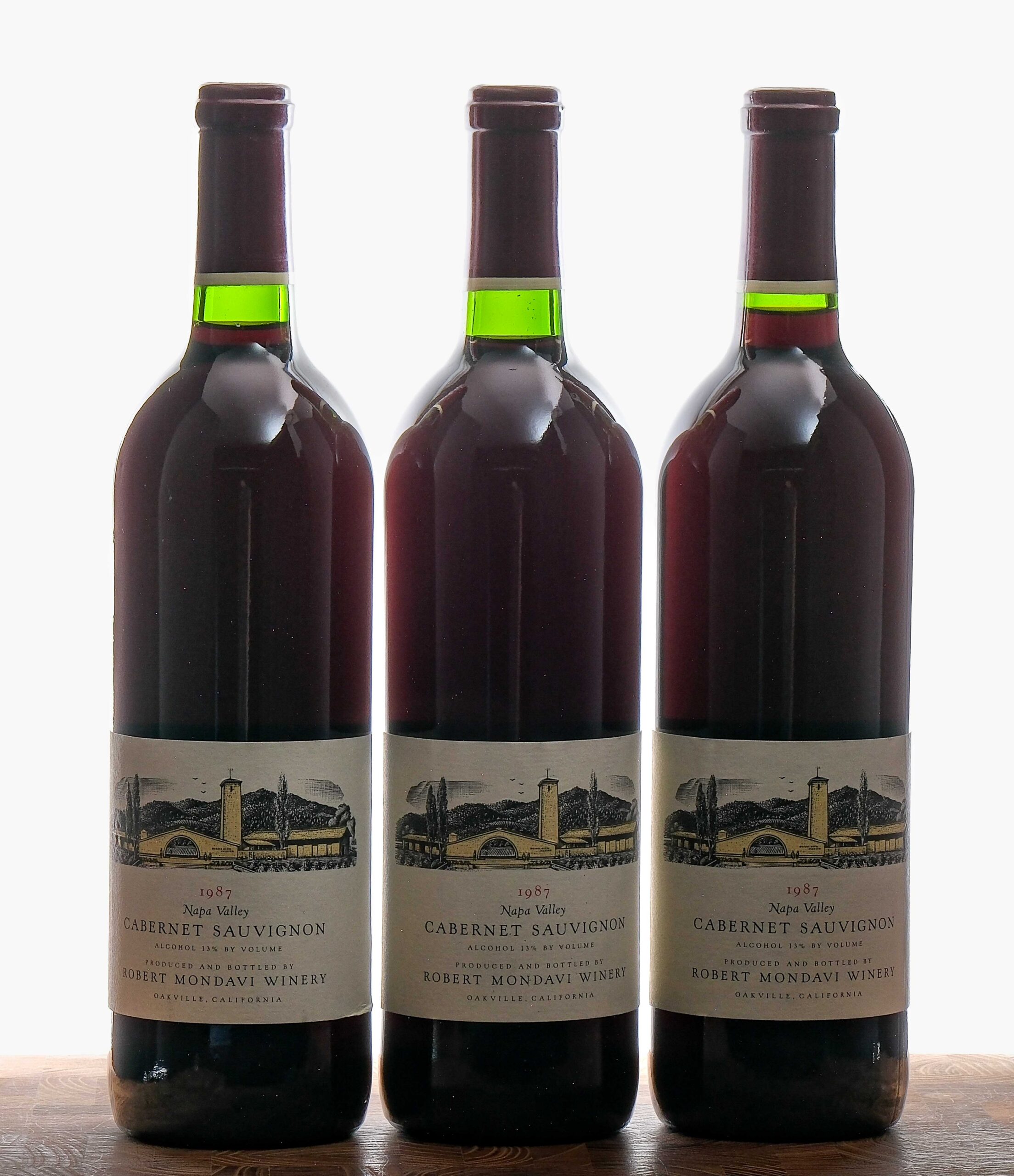Robert Mondavi Cabernet Sauvignon 1987 Group (3)