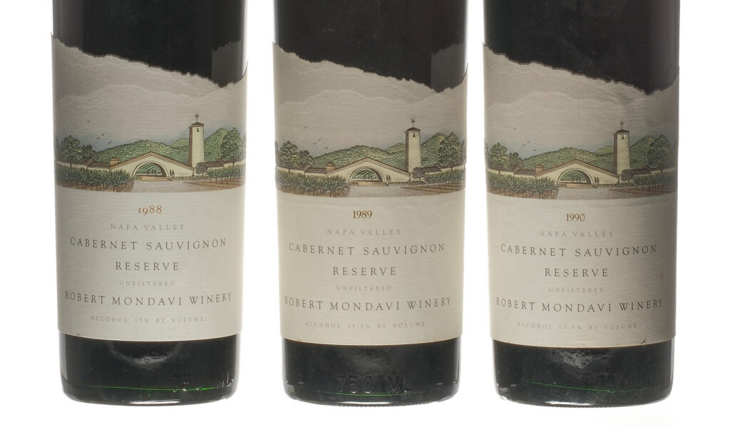 Robert Mondavi Cabernet Sauvignon 1988,89,90