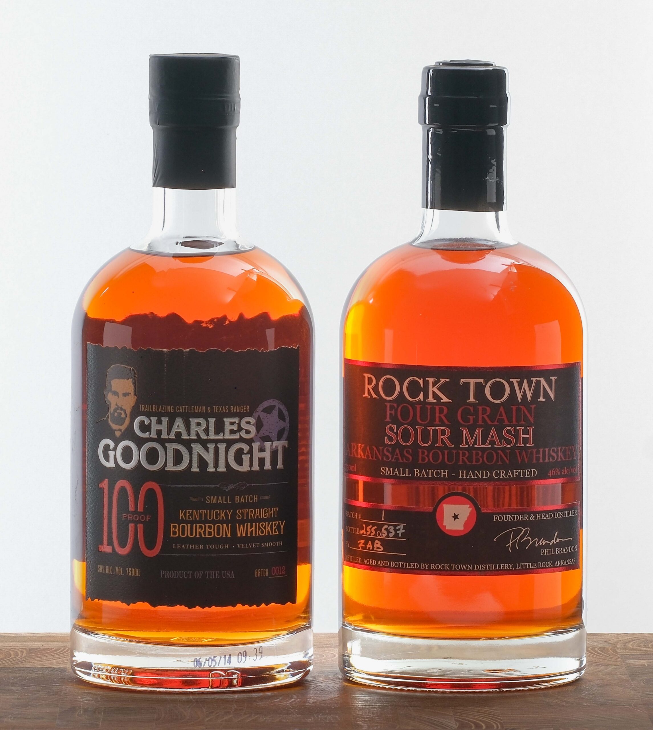 Rock Town and Charles Goodnight Small Batch Bourbon Group (2 Bottles)