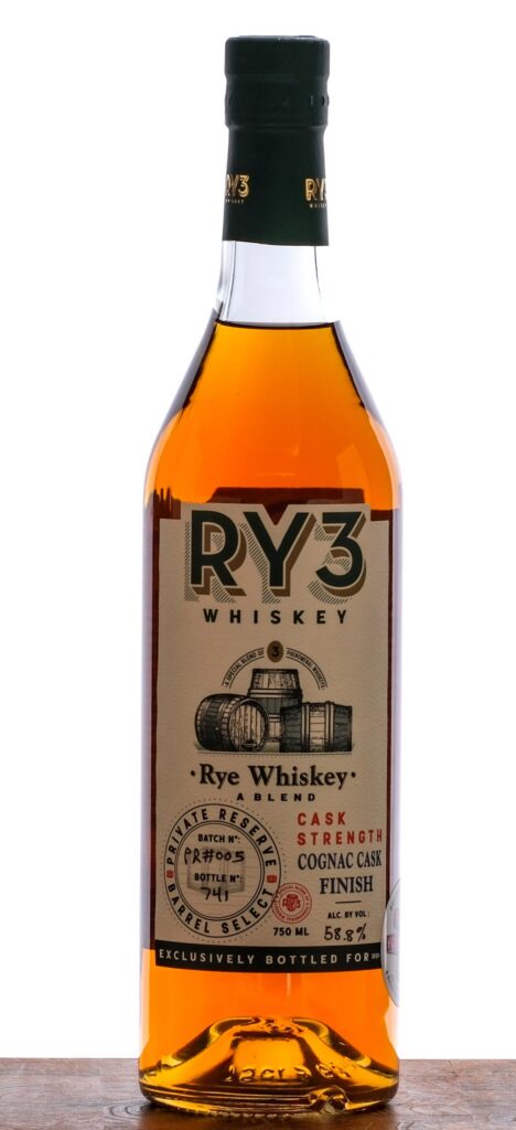RY3 Whiskey Private Reserve Rye