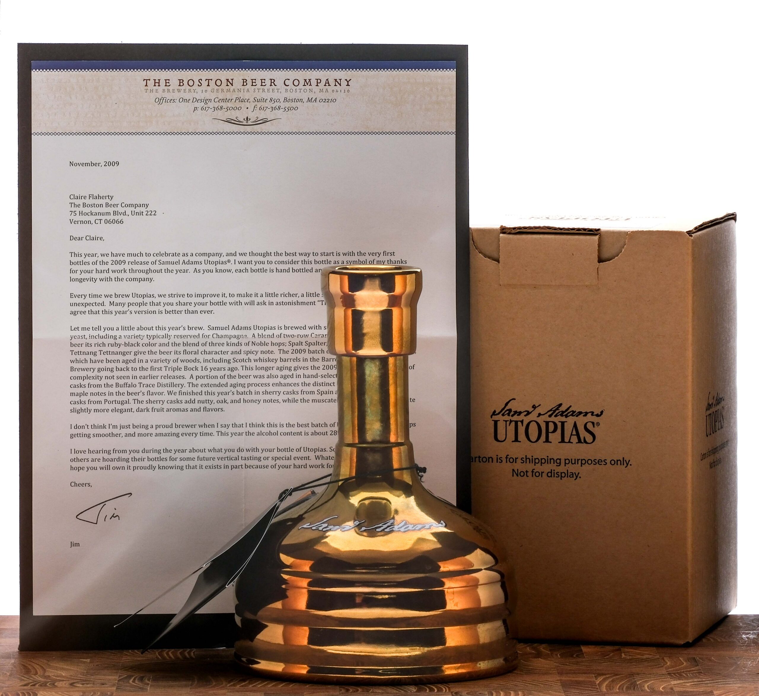 Sam Adams Utopias Beer 2009