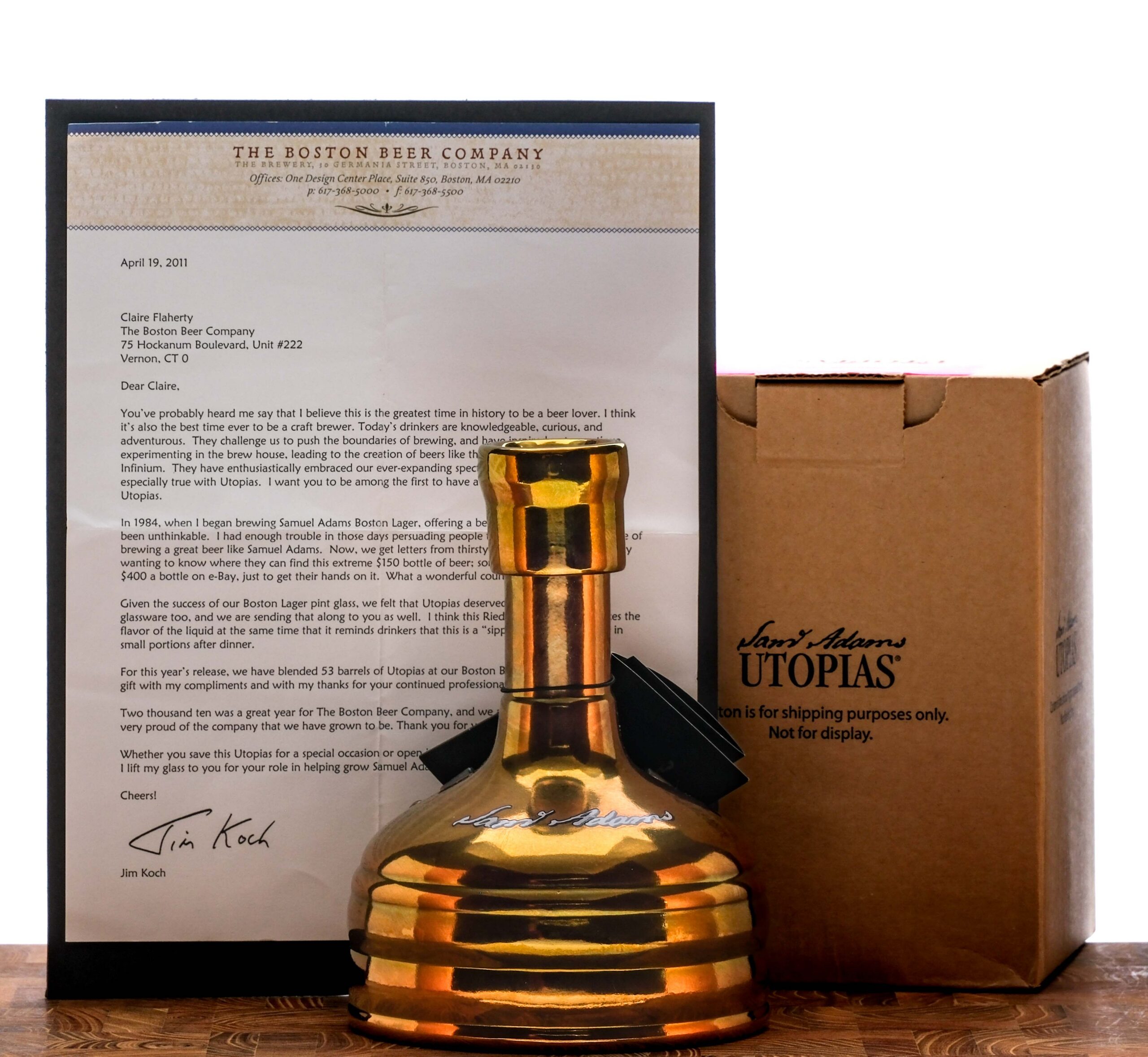 Sam Adams Utopias Beer 2011