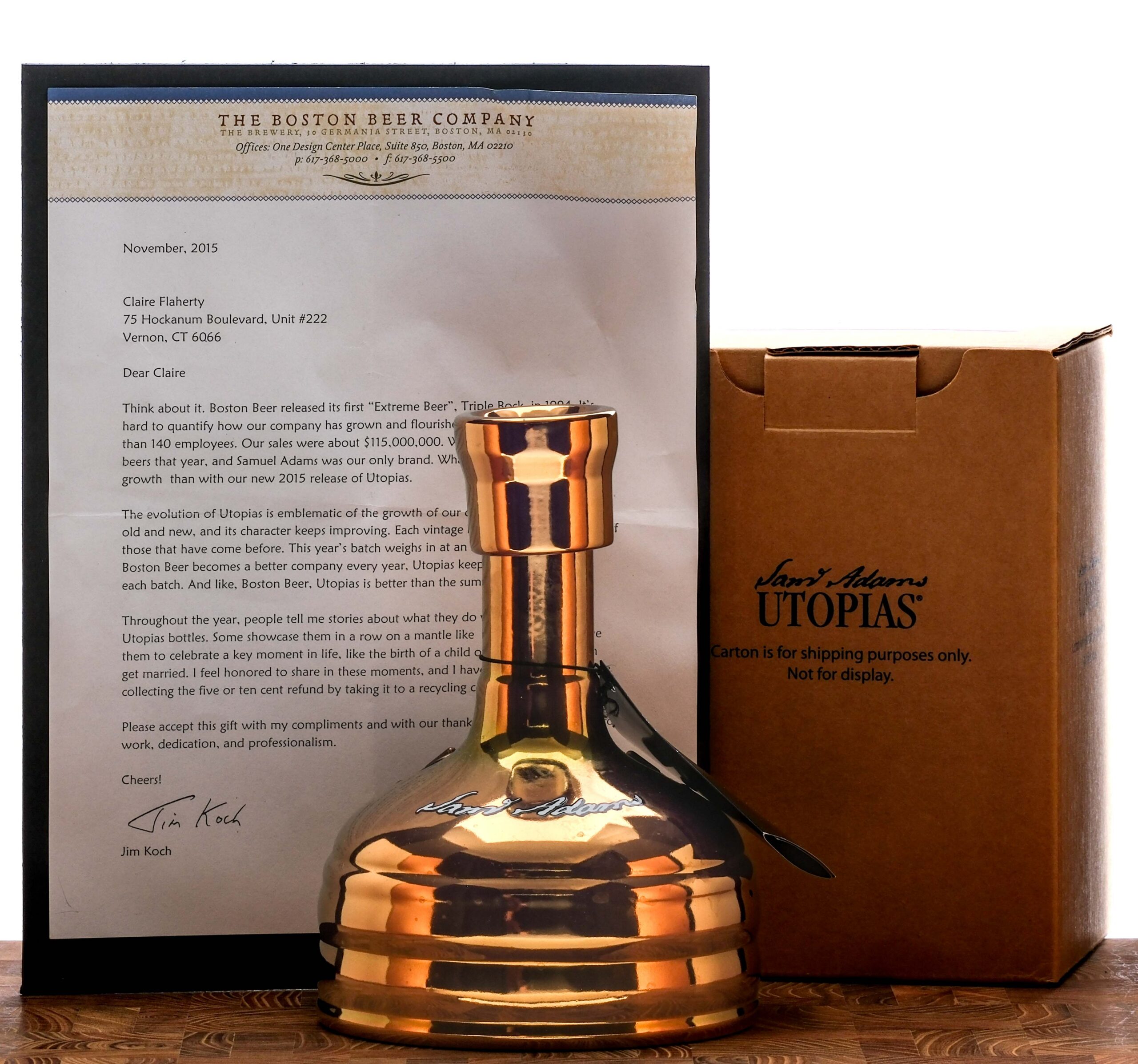 Sam Adams Utopias Beer 2015