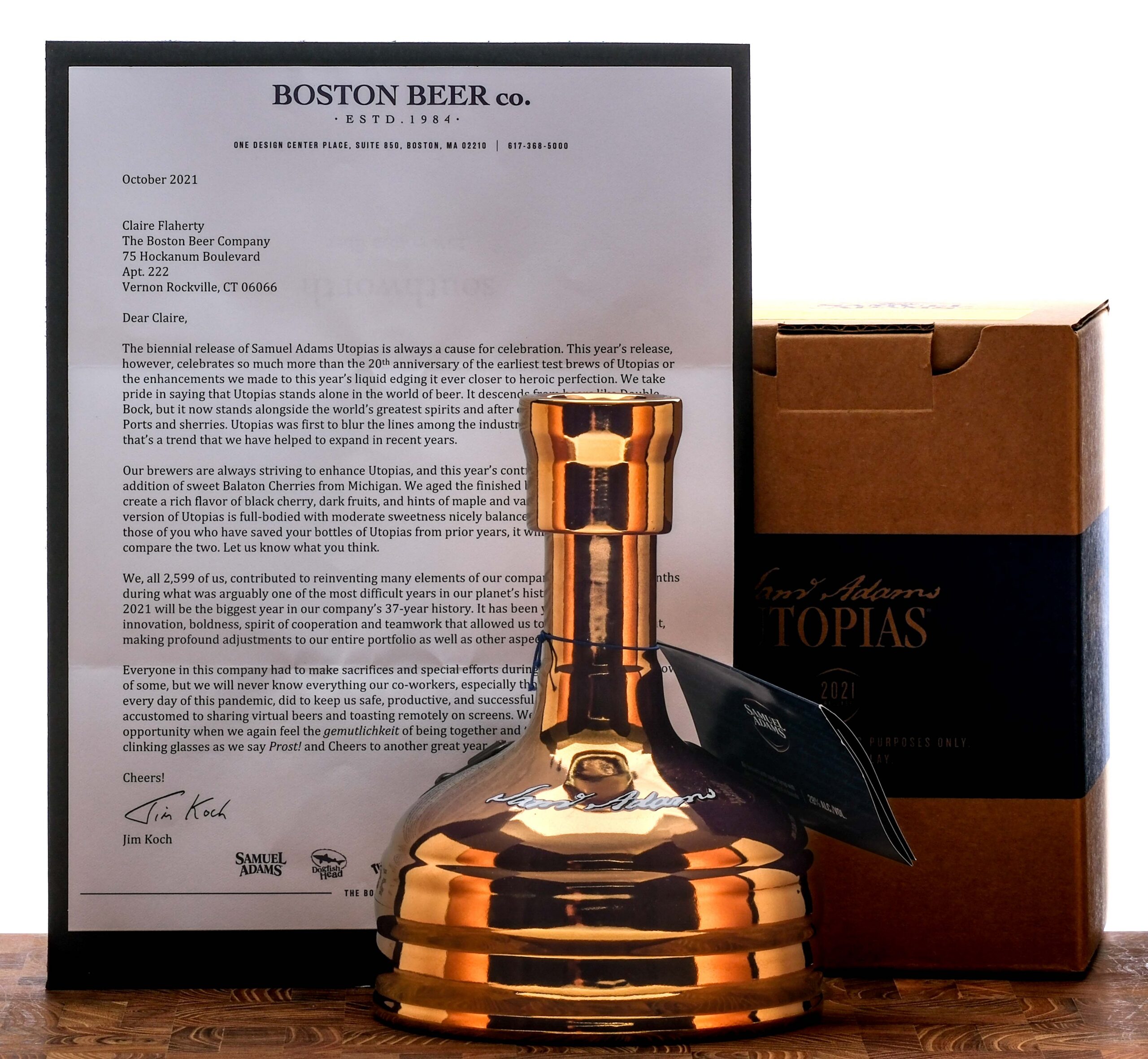 Sam Adams Utopias Beer 2021